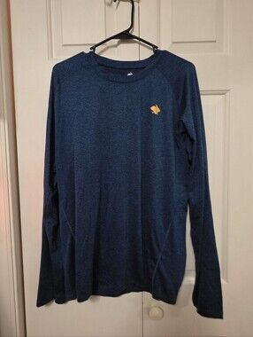 Rabbit Running Men’s EZ Tee Long Sleeve Blue Size XLarge